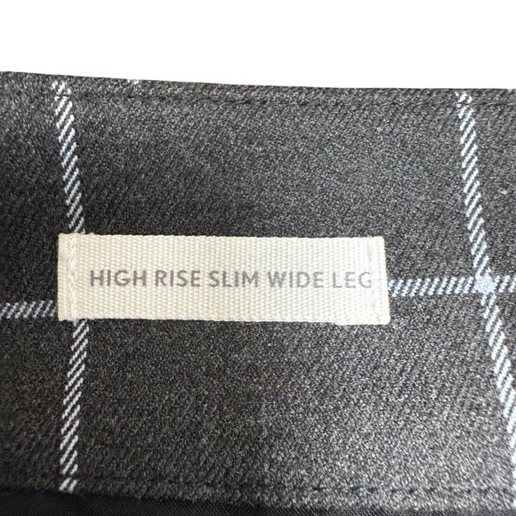 NWT Women's LOFT Windowpane Wide Leg Trouser Pants | Size 14 - Picture 3 of 10